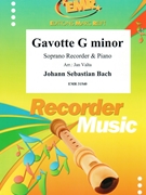Gavotte G minor by Bach Johann Sebastian - Valta Jan - for Soprano Recorder and Piano (Soprano Recorder and Piano)