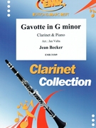 Gavotte in G minor by Becker Jean - Valta Jan - for Clarinet and Piano (Clarinet and Piano)