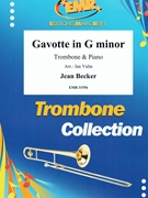 Gavotte in G minor by Becker Jean - Valta Jan - for Trombone and Piano (Trombone and Piano)