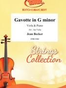 Gavotte in G minor by Becker Jean - Valta Jan - for Viola and Piano (Viola and Piano)