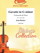 Gavotte in G minor by Becker Jean - Valta Jan - for Violoncello and Piano (Violoncello and Piano)
