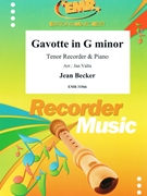 Gavotte in G minor by Becker Jean - Valta Jan - for Tenor Recorder and Piano (Tenor Recorder and Piano)