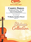 Country Dances by Mozart Wolfgang Amadeus - Valta Jan - for Flute and String Quintet (Flute and String Quintet)
