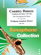 Country Dances by Mozart Wolfgang Amadeus - Valta Jan - for Alto Saxophone and Piano (Alto Saxophone and Piano)