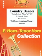 Country Dances by Mozart Wolfgang Amadeus - Valta Jan - for Eb Horn and Piano (Eb Horn and Piano)