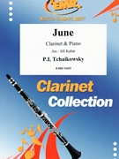 June by Tchaikovsky Pyotr Ilyich - Jiri Kabat - for Clarinet and Piano (Clarinet and Piano)