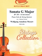 Sonata in G Major by Mozart Wolfgang Amadeus - Michal Worek - for Piano and String Quintet (Piano and String Quintet)