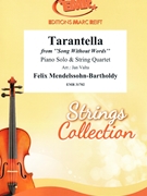 Tarantella by Mendelssohn-Bartholdy Felix - Valta Jan - for Piano and String Quartet (Piano and String Quartet)