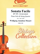 Sonata Facile by Mozart Wolfgang Amadeus - Valta Jan - for Piano and String Quartet (Piano and String Quartet)