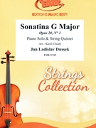Sonatina G Major by Dussek Jan Ladislav - Karel Chudy - for Piano and String Quintet (Piano and String Quintet)
