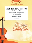 Sonata in G Major by Haydn Joseph - Michal Worek - for Piano and String Quintet (Piano and String Quintet)