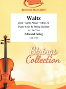 Waltz by Grieg Edward - Valta Jan - for Piano and String Quintet (Piano and String Quintet)