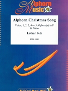 Alphorn Christmas Song by Pelz Lothar for 4 Alphorns and Piano (4 Alphorns and Piano (Voice 1234 or 5 Alphorn in F / Fa))