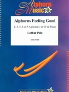 Alphorns Feeling Good by Pelz Lothar for Alphorn and Piano (Alphorn and Piano (1234 or 5 Alphorns Gb / Sol bemol))