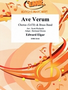 Ave Verum by Elgar Edward - Scott Richards and Bertrand Moren - for Brass Band (Brass Band (+ Chorus SATB (Marschformat / Petit format / Card Size))