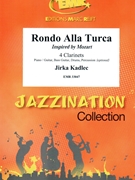 Rondo Alla Turca by Kadlec Jirka for 4 Clarinets and Piano (4 Clarinets and Piano (Piano / Guitar Bass Guitar Drums Percussion (optional)))