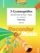 3 Gymnopedies by Satie Erik - Ted Barclay - for Bass Recorder and Piano (Bass Recorder and Piano)