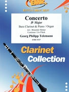 Concerto Bb Major by Telemann Georg Philipp - Slokar and Fluck - for Bass Clarinet and Piano (Bass Clarinet and Piano)