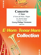 Concerto Ab Major by Telemann Georg Philipp - Slokar and Fluck - for Eb Horn and Piano (Eb Horn and Piano)