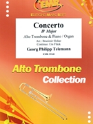 Concerto Bb Major by Telemann Georg Philipp - Slokar and Fluck - for Alto Trombone and Piano (Alto Trombone and Piano)
