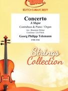 Concerto A Major by Telemann Georg Philipp - Slokar and Fluck - for Contrabass and Piano (Contrabass and Piano)