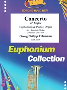 Concerto Bb Major by Telemann Georg Philipp - Slokar and Fluck - for Euphonium and Piano (Euphonium and Piano)