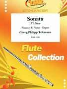 Sonata E minor by Telemann Georg Philipp for Piccolo and Piano (Piccolo and Piano)
