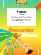 Sonata E minor by Telemann Georg Philipp for Alto Recorder and Organ (Alto Recorder and Organ)