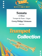 Sonata G minor by Telemann Georg Philipp for Trumpet and Organ (Trumpet and Organ)
