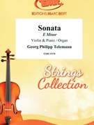 Sonata E minor by Telemann Georg Philipp for Violin and Organ (Violin and Organ)