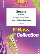 Sonata C minor by Telemann Georg Philipp for Eb Bass and Piano (Eb Bass and Piano)