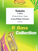 Sonata G minor by Telemann Georg Philipp for Bb Bass and Organ (Bb Bass and Organ)