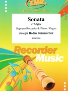 Sonate C Major by Boismortier Joseph Bodin de for Soprano Recorder and Organ (Soprano Recorder and Organ)
