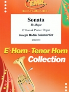 Sonate Bb Major by Boismortier Joseph Bodin de for Eb Horn and Organ (Eb Horn and Organ)