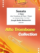 Sonate C Major by Boismortier Joseph Bodin de for Alto Trombone and Organ (Alto Trombone and Organ)