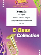 Sonate Bb Major by Boismortier Joseph Bodin de for Eb Bass and Piano (Eb Bass and Piano)