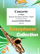 Concerto Ab Major by Handel George Frideric - Klemens Schnorr - for Baritone Saxophone and Piano (Baritone Saxophone and Piano)
