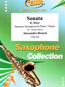 Sonata Bb Major by Besozzi Alessandro - Hannes Meyer - for Baritone Saxophone and Piano (Baritone Saxophone and Piano)