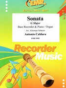 Sonata G Major by Caldara Antonio - Klemens Schnorr - for Bass Recorder and Piano (Bass Recorder and Piano)