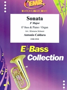 Sonata F Major by Caldara Antonio - Klemens Schnorr - for Eb Bass and Organ (Eb Bass and Organ)