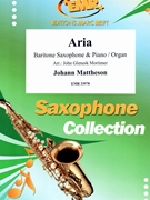Aria by Mattheson Johann - Mortimer John Glenesk - for Baritone Saxophone and Piano (Baritone Saxophone and Piano)