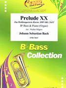 Prelude XX by Bach Johann Sebastian - Walter Hilgers - for Bb Bass and Organ (Bb Bass and Organ)