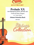 Prelude XX by Bach Johann Sebastian - Walter Hilgers - for Violin and Piano (Violin and Piano)