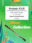 Prelude XVII by Bach Johann Sebastian - Walter Hilgers - for Oboe and Piano (Oboe and Piano)