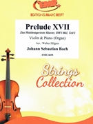 Prelude XVII by Bach Johann Sebastian - Walter Hilgers - for Violin and Piano (Violin and Piano)