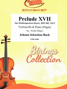 Prelude XVII by Bach Johann Sebastian - Walter Hilgers - for Violoncello and Organ (Violoncello and Organ)
