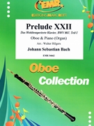 Prelude XXII by Bach Johann Sebastian - Walter Hilgers - for Oboe and Organ (Oboe and Organ)