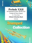 Prelude XXII by Bach Johann Sebastian - Walter Hilgers - for Trumpet and Piano (Trumpet and Piano)