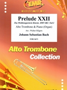 Prelude XXII by Bach Johann Sebastian - Walter Hilgers - for Alto Trombone and Organ (Alto Trombone and Organ)