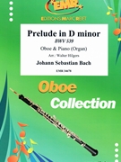 Prelude in D minor by Bach Johann Sebastian - Walter Hilgers - for Oboe and Piano (Oboe and Piano)